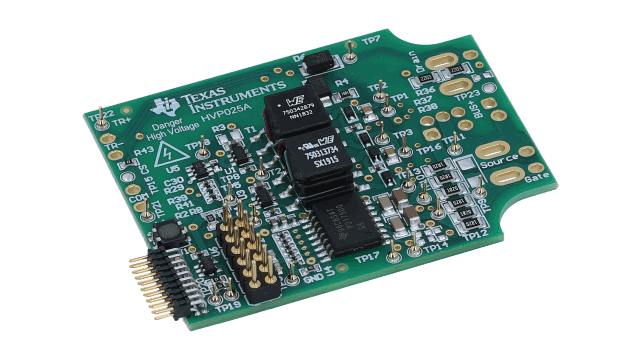 UCC21750QDWEVM-025 适用于 SiC 和 IGBT 晶体管及电源模块的驱动和保护评估板 angled board image