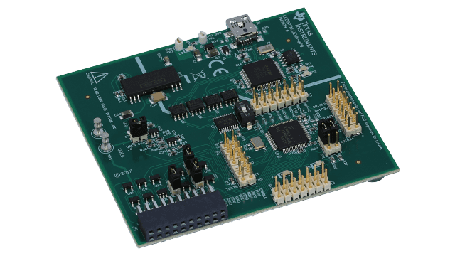 LEDSPIMCUEVM-879 MCU 控制板，用于 TPS92518EVM-878 板 angled board image