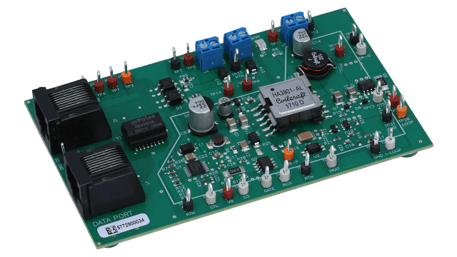 TPS23753AEVM-004 TPS23753AEVM-004 符合 IEEE 802.3-2005 标准的 3.3V 输出电压、10W PD 控制和 PS 控制评估模块 angled board image