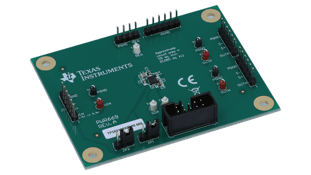 TPS65132WEVM-669 TPS65132W 单电感器双路输出电源评估模块 angled board image