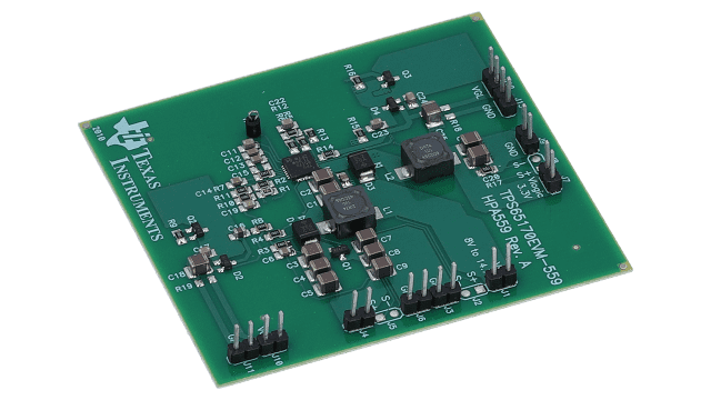 TPS65170EVM-559 用于 TPS65170 LCD 偏置电源的评估模块 angled board image