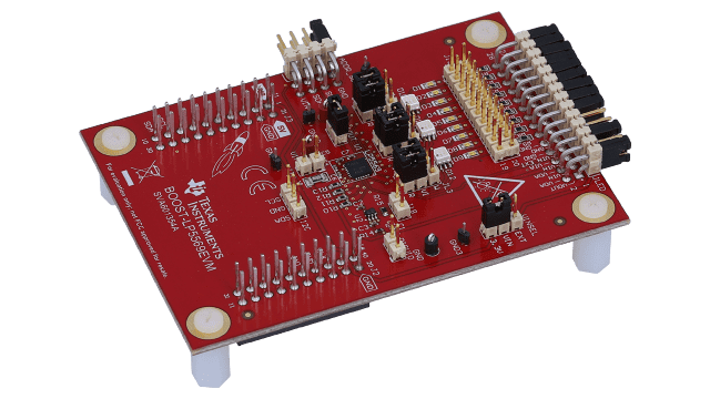 BOOST-LP5569EVM 带引擎控制和电荷泵评估模块的 LP5569 九通道 I2C RGB LED 驱动器 angled board image