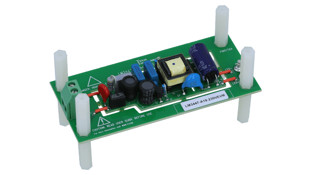 LM3447-A19-230VEVM 适用于 LED 照明的 LM3447 反激式控制器评估模块板 angled board image