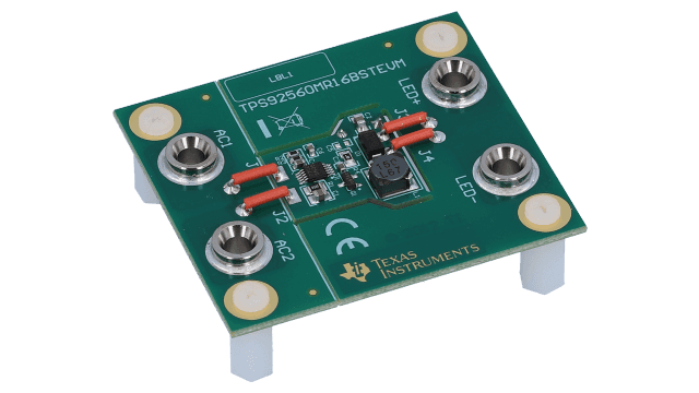 TPS92560MR16BSTEVM 用于 MR16 和 AR111 应用评估模块板的简单 LED 驱动器 angled board image