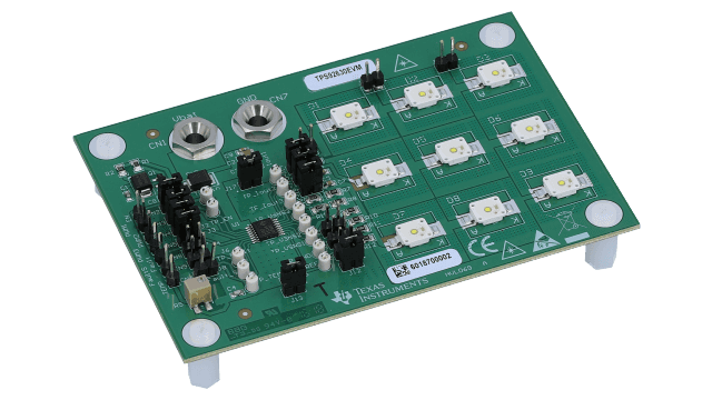 TPS92630EVM TPS92630EVM：3 通道线性 LED 驱动器评估模块 angled board image