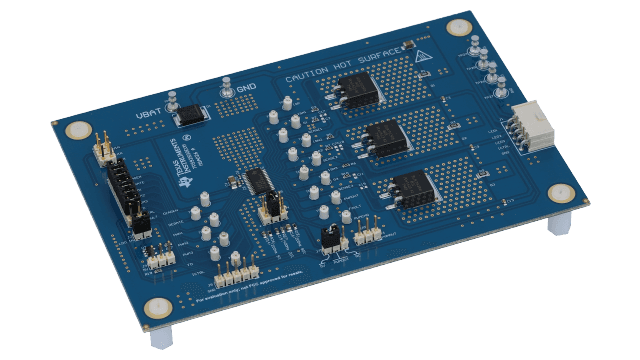 TPS92830EVM TPS92830-Q1 3 通道高电流线性 LED 控制器评估模块 (EVM) angled board image