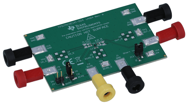TPS7A10EVM-004 TPS7A10 300mA 低 IQ 超低压降 (LDO) 线性稳压器评估模块 angled board image