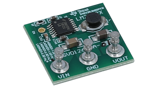 LM2852X-1.8EVAL 2A 500 1500kHz 同步 SIMPLE SWITCHER&reg; 降压稳压器 angled board image