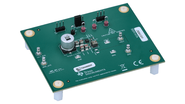 LMQ66430-2EVM LMQ66430-Q1 evaluation module for 36-V, 3-A synchronous quiet-converter with 2-Mhz frequency angled board image