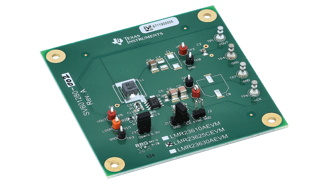 LMR23625CEVM LMR23625C 宽输入电压同步降压转换器评估模块 angled board image