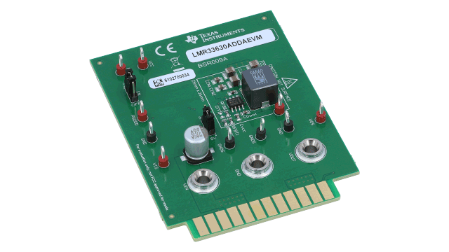 LMR33630ADDAEVM LMR33630 同步降压转换器评估模块 angled board image