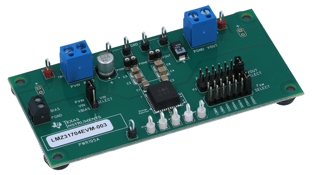 LMZ31704EVM-003 LMZ31704 4A SIMPLE SWITCHER 模块评估板 angled board image