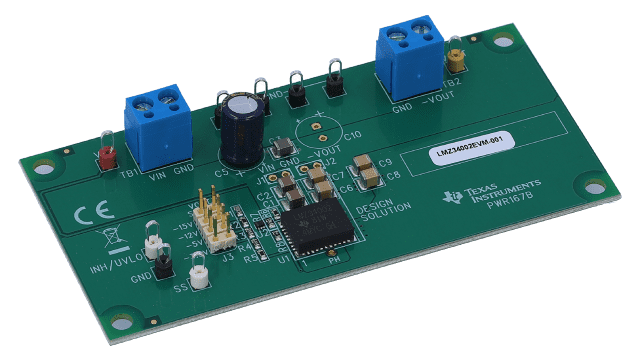 LMZ34002EVM-001 2A 负输出 SIMPLE SWITCHER 模块评估板 angled board image