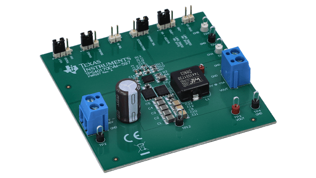 TPS40170EVM-597 具有 NexFET&trade; 的评估模块 TPS40170 同步 PWM 降压控制器 angled board image