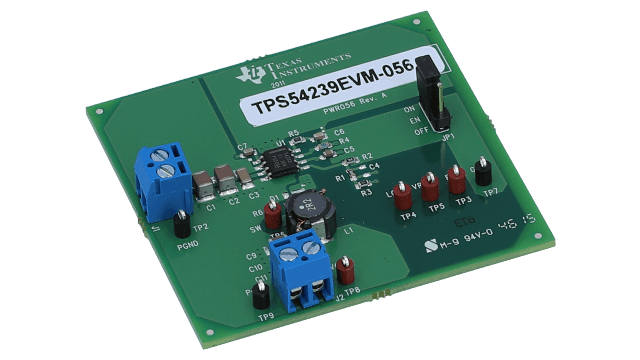 TPS54239EVM-056 TPS54239 同步降压 DC/DC 转换器评估模块 angled board image
