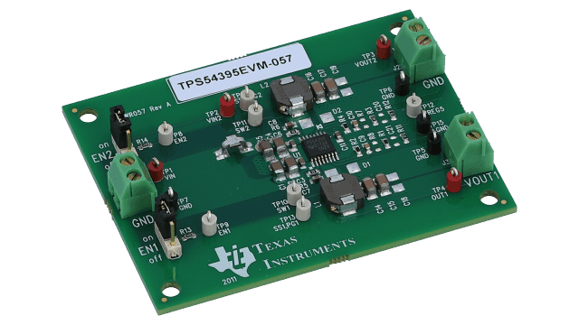 TPS54395EVM-057 TPS54395 评估模块 angled board image