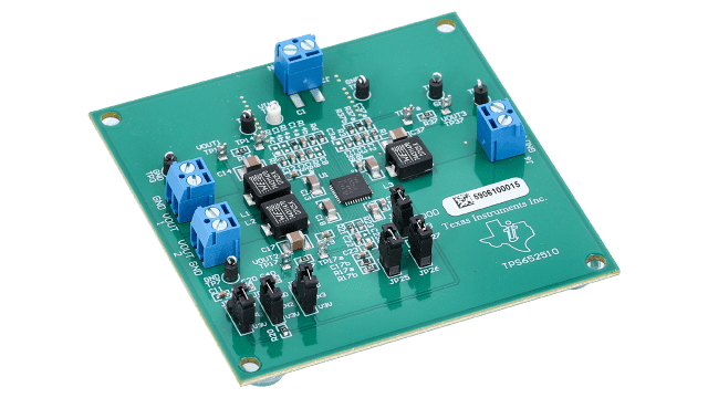TPS652510EVM TPS652510 高电流、同步降压三路转换开关评估模块 angled board image