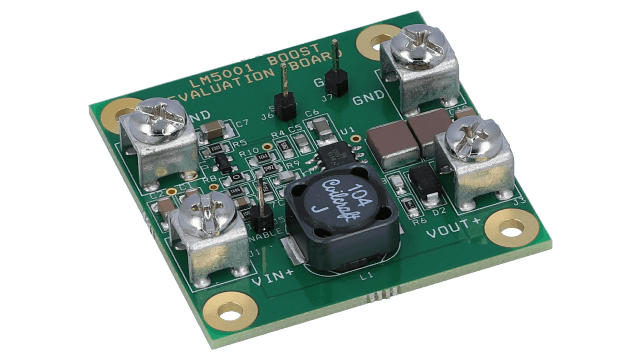 LM5001BSTEVAL/NOPB LM5001BSTEVAL - 宽输入电压开关模式稳压器评估模块 angled board image