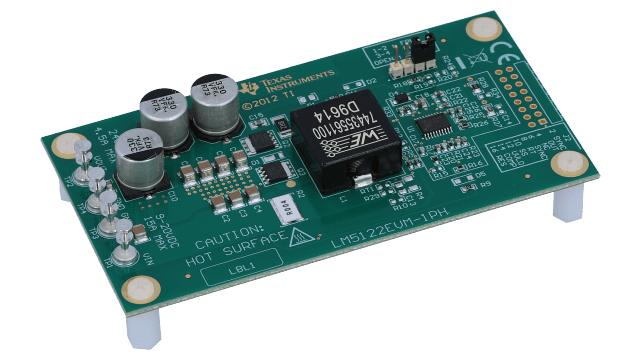 LM5122EVM-1PH LM5122 宽输入电压同步升压控制器评估模块 angled board image