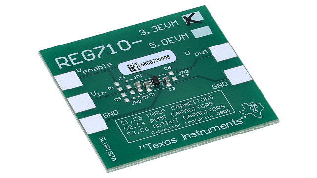 REG710EVM-33 用于降压升压充电泵 REG710 的评估模块 angled board image