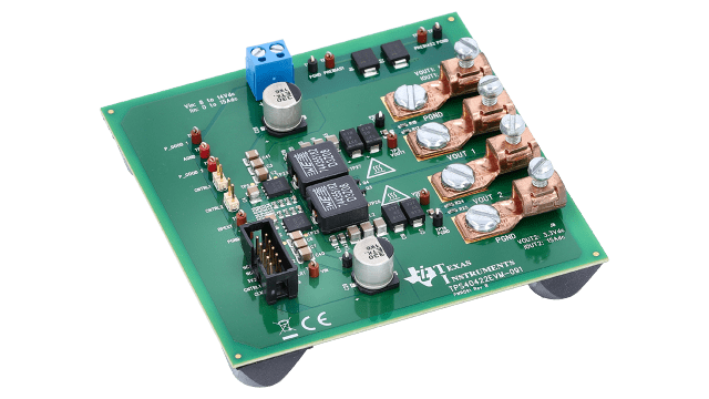 TPS40422EVM-091 TPS40422 双路输出或多相同步降压控制器评估模块 angled board image