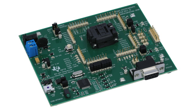 UCD90SEQ64EVM-650 用于 UCD90xxx 64 引脚序列发生器和系统安全监控器的评估模块 angled board image