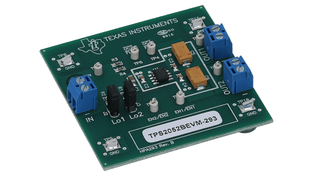 TPS2052BEVM-293 TPS2052BEVM 评估模块 angled board image