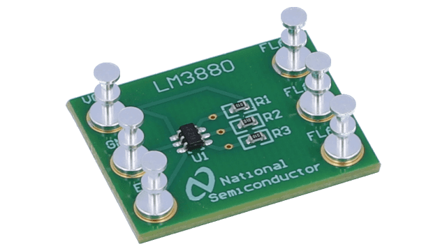 LM3880EVAL Power Sequencer angled board image