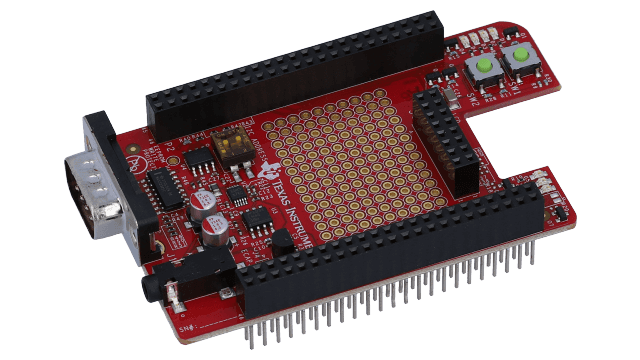 PRUCAPE - PRUCAPE BeagelBone Black PRU 扩展卡 (angled board image)