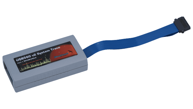 TMDSEMU560V2STM-U XDS560v2 System Trace USB 调试探针 angled board image