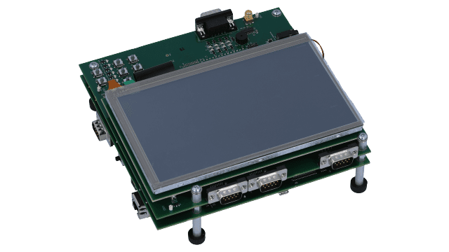 TMDXEVM3358 - AM335x 评估模块 (angled board image)