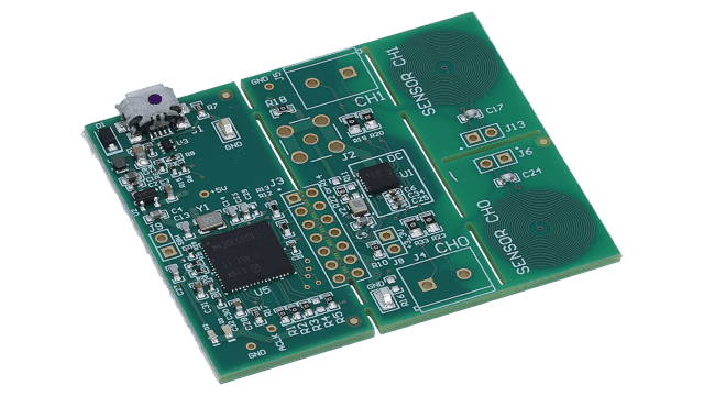 LDC1612EVM LDC1612 评估模块 angled board image