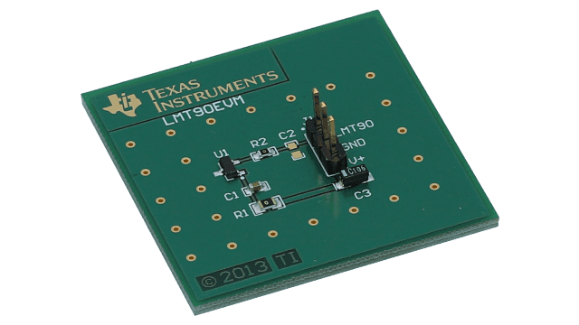LMT90EVM LMT90EVM 温度传感器评估模块 angled board image