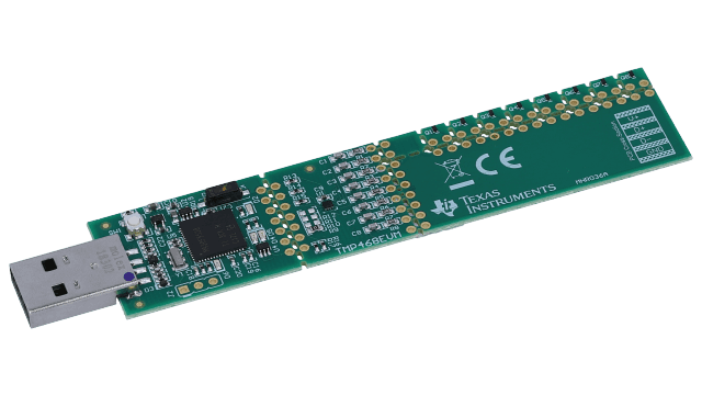 TMP468EVM TMP468EVM 8 通道远程温度传感器和单个本地温度传感器评估板 angled board image