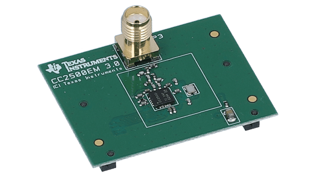 CC2500EMK CC2500EMK Evaluation Module 2.4 GHz angled board image