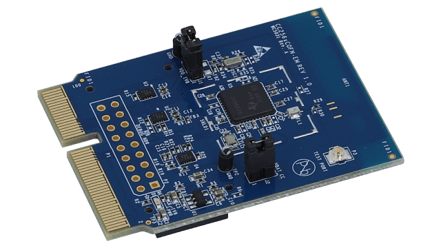 CC256XCQFN-EM CC2564C 双模 Bluetooth® 控制器评估模块 angled board image