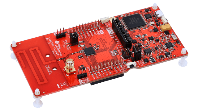 LAUNCHXL-CC1312R1 SimpleLink™ 低于 1GHz CC1312R 无线微控制器 (MCU) LaunchPad™ 开发套件 angled board image
