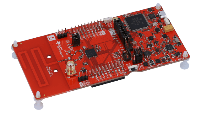 LAUNCHXL-CC1352R1 SimpleLink™ CC1352R 无线 MCU LaunchPad™ 开发套件 angled board image