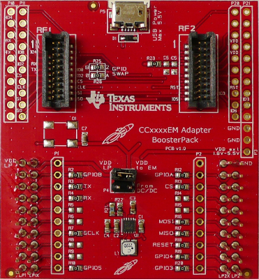 BOOST-CCEMADAPTER EM 适配器 BoosterPack top board image