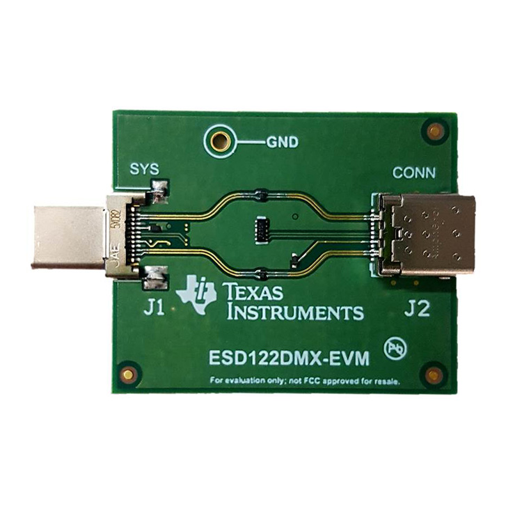 ESD122DMX-EVM ESD122DMX USB Type-C 接口评估模块 top board image