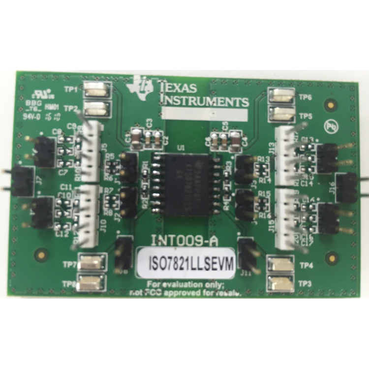 ISO7821LLSEVM 高性能隔离式双 LVDS 双向缓冲器（适用于经过直流均衡的数据流）EVM top board image