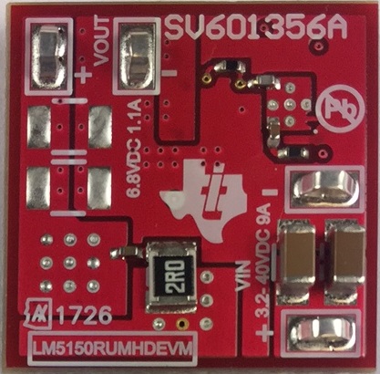 LM5150RUMHDEVM LM5150RUMHDEVM 评估模块 top board image