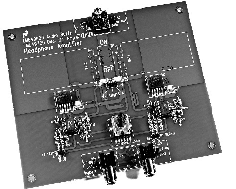 LME49600TSBD LME49600 耳机放大器评估板 top board image