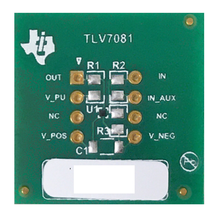 TLV7081EVM TLV7081 纳瓦级功率比较器评估模块分线板 top board image