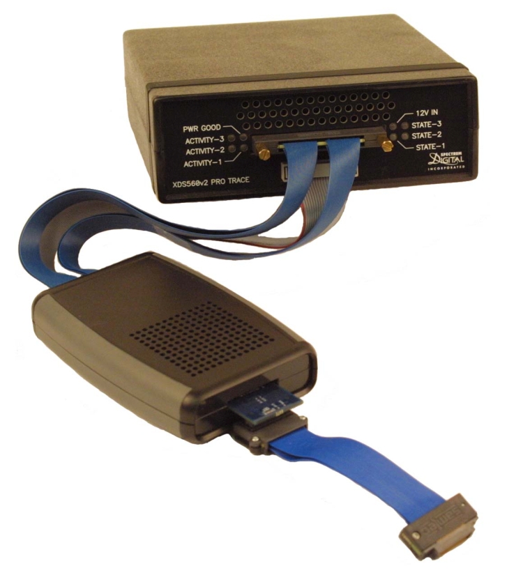 TMDSEMUPROTRACE XDS560v2 PRO TRACE 接收器和调试探针 top board image