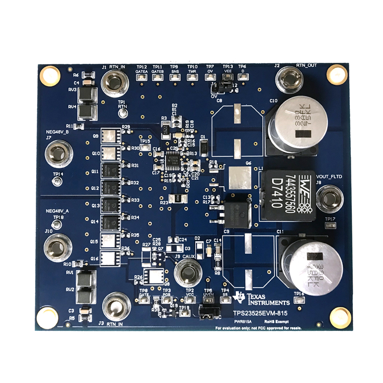 TPS23525EVM-815 用于高功率负电压应用的 TPS23525EVM-815 评估模块 top board image
