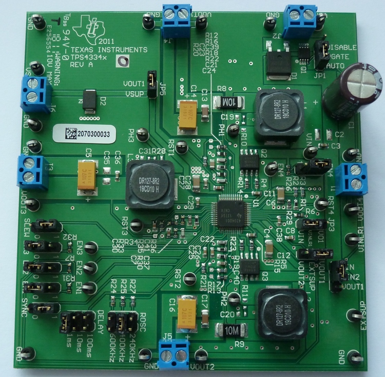 TPS43340EVM TPS43340 评估模块 top board image