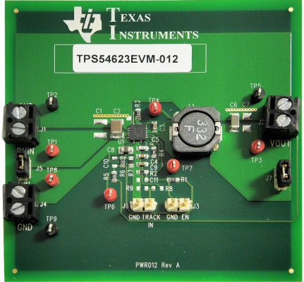 TPS54623EVM-012 Evaluation Module for TPS54623 Synchronous Step-Down SWIFT Converter top board image