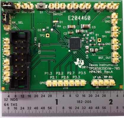 TPS65835EVM-705 用于 TPS65835 单芯片电源管理器件的评估模块 top board image