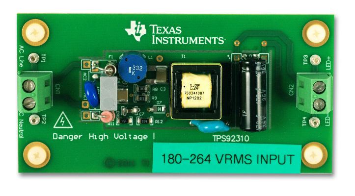 TPS92310-23FB/NOPB TPS92310 230V 反向 LED 驱动器 EVM top board image